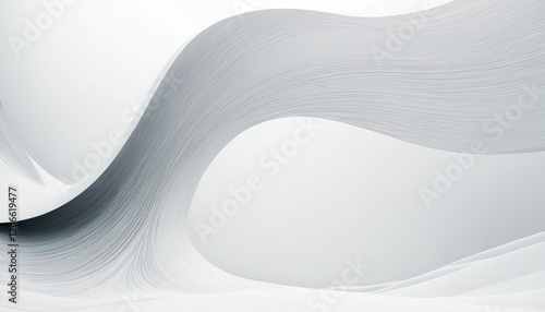 Abstract white wave background with smooth white background with smooth lines