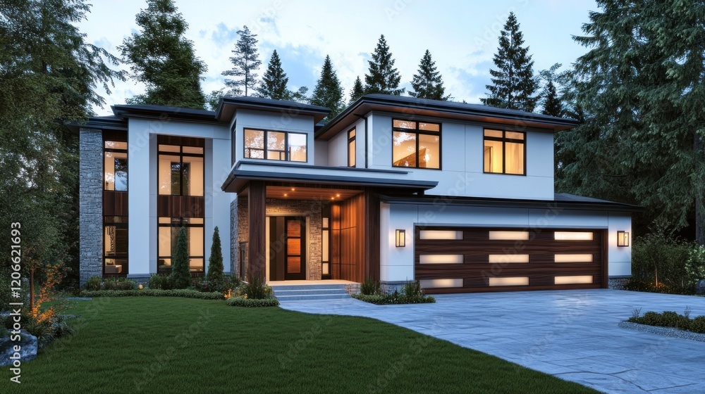 Modern House Design in the Woods Modern House Design in the Woods