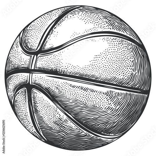 Basketball sports black white vector