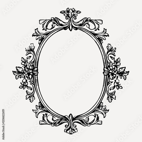 Individual hand drawn Vintage Frame vintage frame style vector