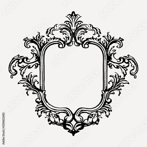 Individual hand drawn Vintage Frame vintage frame style vector