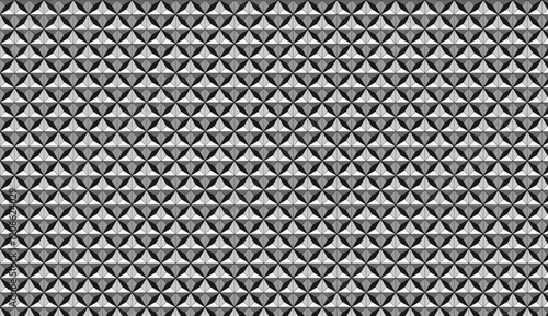 Monochrome 3D Geometric Pattern with Pyramid Texture