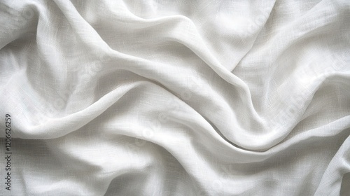 Light Gray Textured Fabric Background Resembling Aged Linen Look