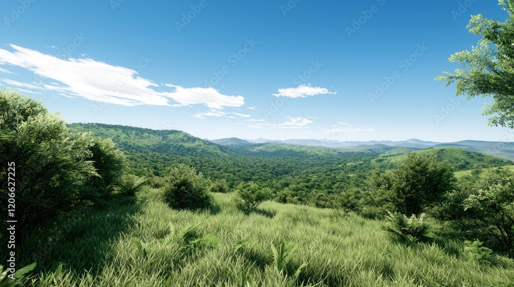 Obraz premium Tranquil Summer Landscape