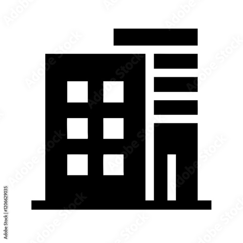 apartment building icon design