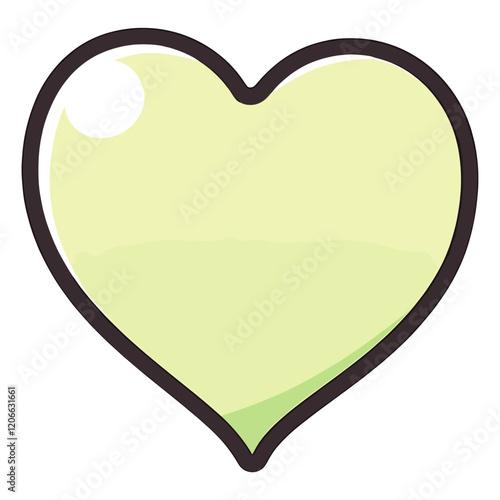 Heart illustration simple accessories vector