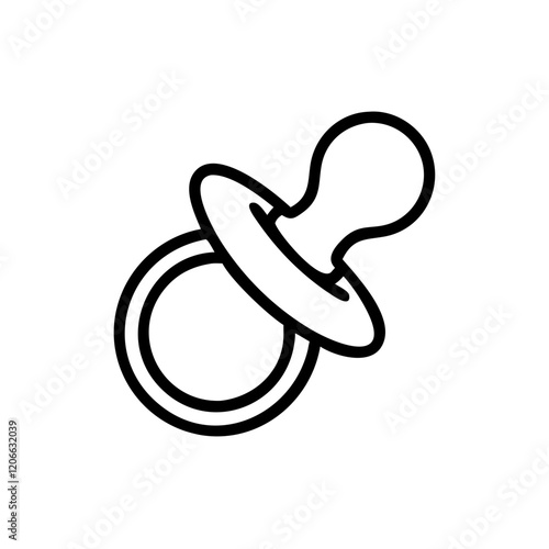 baby pacifier icon design