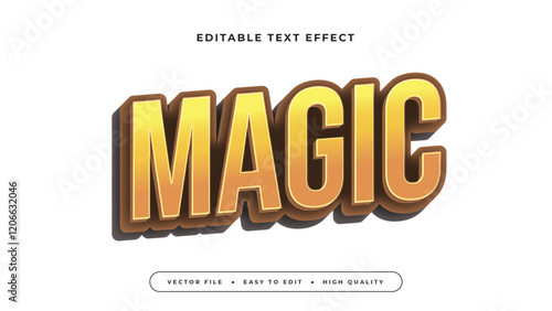 magic gradient text effect editable modern typography vector