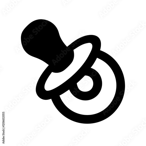 baby pacifier icon design