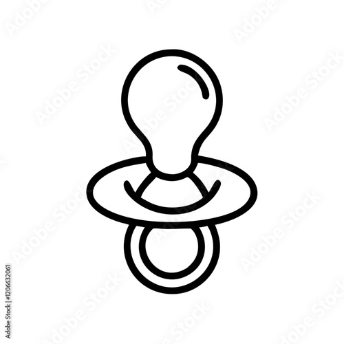 baby pacifier icon design