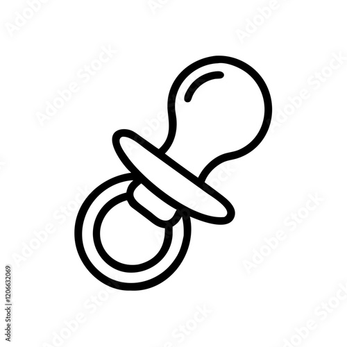 baby pacifier icon design