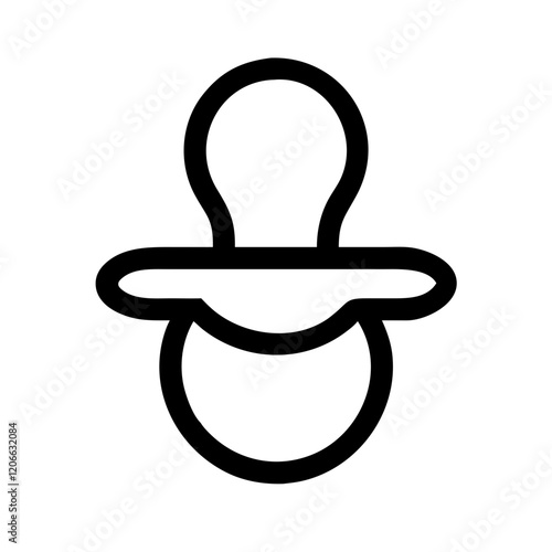 baby pacifier icon design