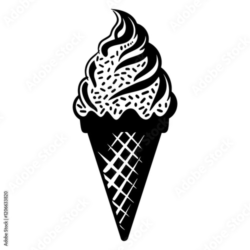 Ice cream illustration dessert graphic vector