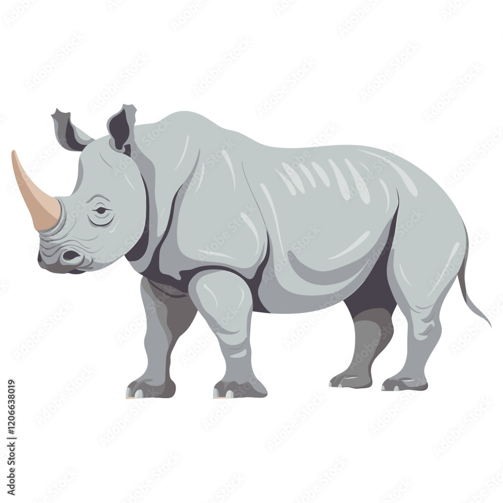 Rhinoceros rhino illustration wildlife vector Rhinoceros rhino illustration wildlife vector