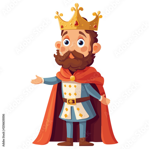 Illustration crown king accessories vector