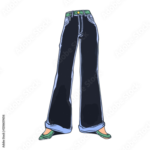 Pant pants illustration clothing vector