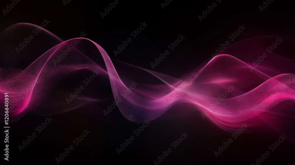 Naklejka premium Romantic Abstract Pink Glow with Bokeh and Dreamy Light in the Dark Valentine's Day background