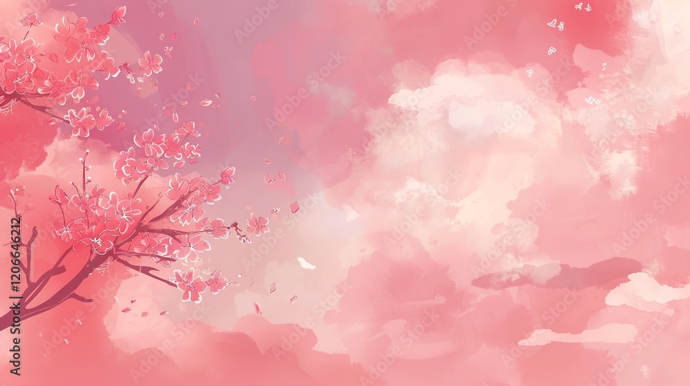 Lllustration_Pink_background_aesthetic_wallpapers_red Lllustration_Pink_background_aesthetic_wallpapers_red