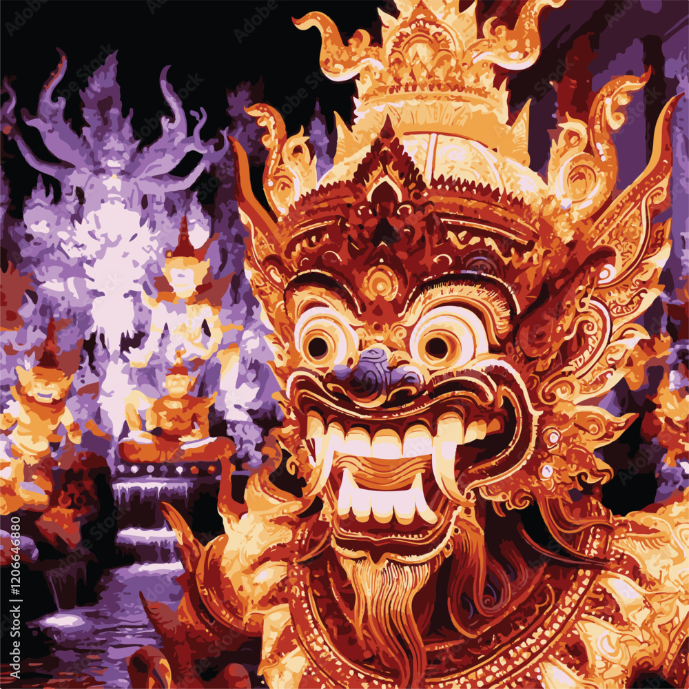 Fototapeta premium statue of bali