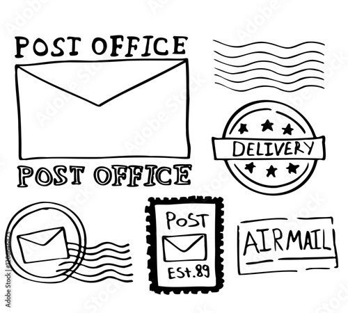 Mail and post office signs and marks