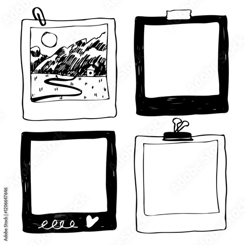 Collection of instant photos