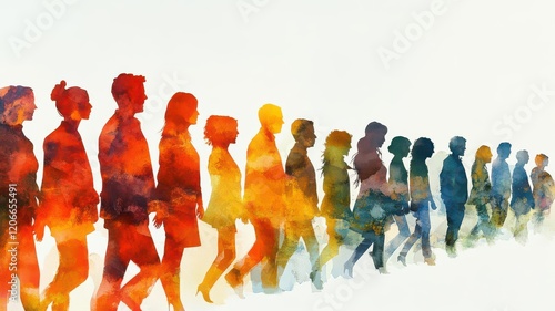 Leadership flat design side view leadership skills water color