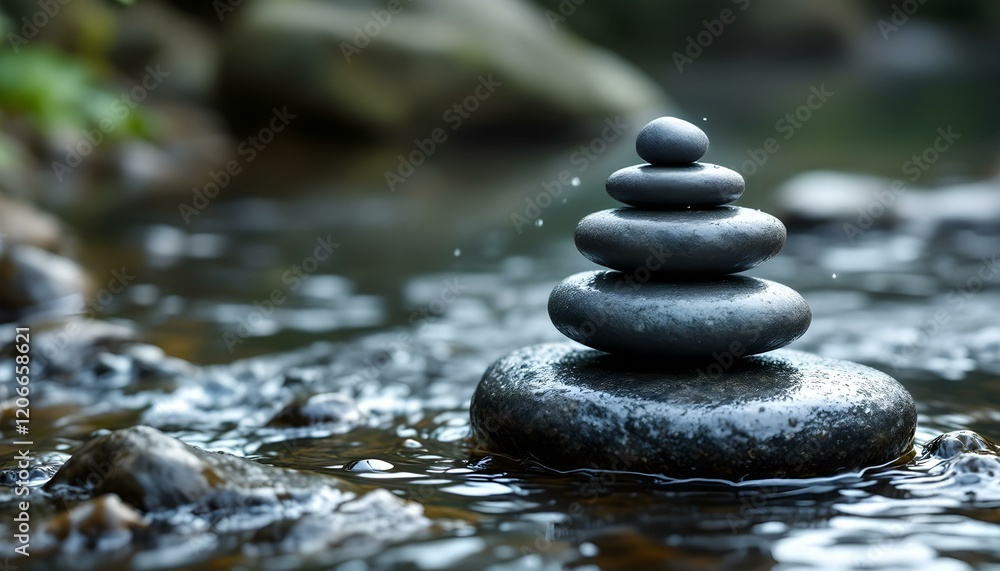 zen, stones, asymmetrical, stack, rugged, textures, rock, water, stream, gentle, wet, droplets, surfaces, ripples, splashes, photorealistic, detail, soft, natural, lighting, harmony, balance, serene, zen, stones, asymmetrical, stack, rugged, textures, rock, water, stream, gentle, wet, droplets, surfaces, ripples, splashes, photorealistic, detail, soft, natural, lighting, harmony, balance, serene,