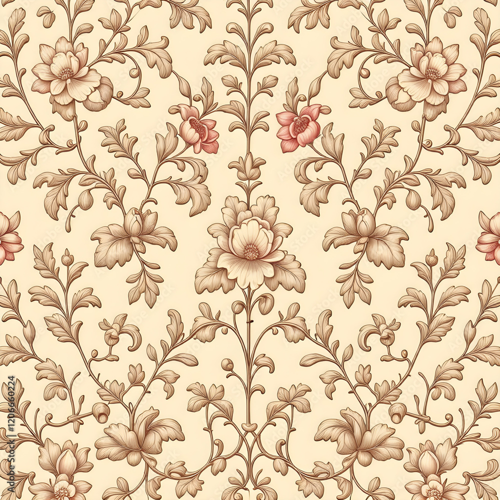 Obraz premium seamless pattern with flowers