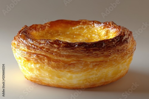 Indulge in a Single Flaky Custard Pastry Snack Golden Crust, Creamy Interior This delicious, golden-brown pastry boasts a perfectly flaky puff pastry crust encasing a rich, smooth, creamy custard