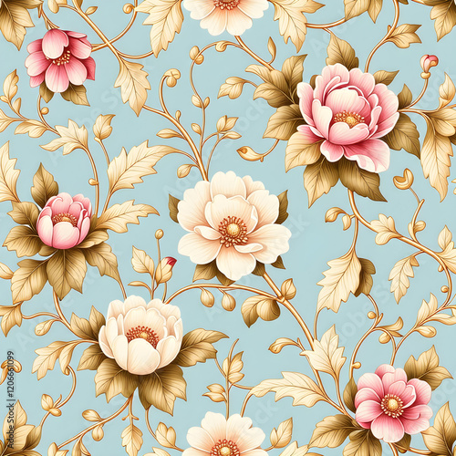 seamless pattern with flowers