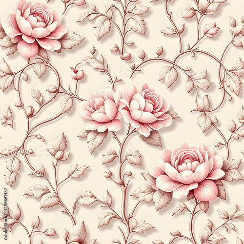seamless pattern with flowers