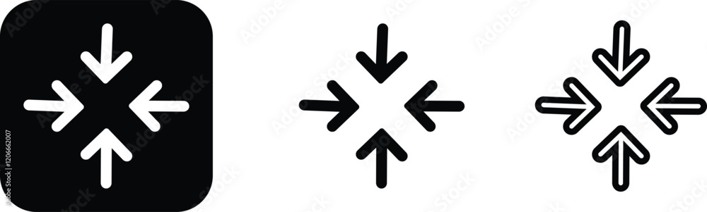 Maximize icon logo design Full Screen Arrow and Exit Screen Icons Black Silhouette flat line set. Minimalist with arrows pointing outward, representing zoom or expand functions in digital interfaces Maximize icon logo design Full Screen Arrow and Exit Screen Icons Black Silhouette flat line set. Minimalist with arrows pointing outward, representing zoom or expand functions in digital interfaces
