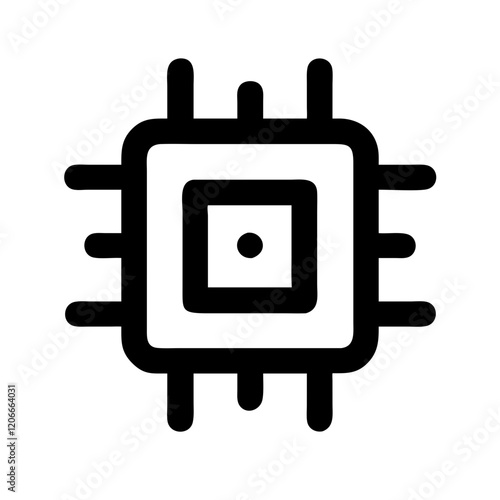 CPU microprocessor icon design