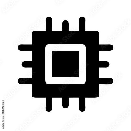 CPU microprocessor icon design