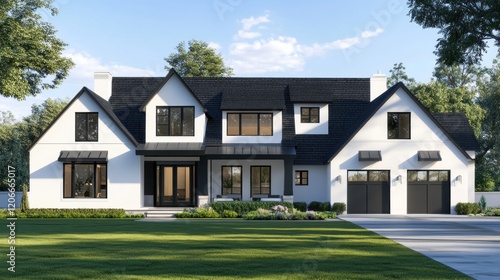 Modern Farmhouse with Black Accents