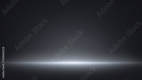 Minimalist dark background with a glowing line providing a sense of depth