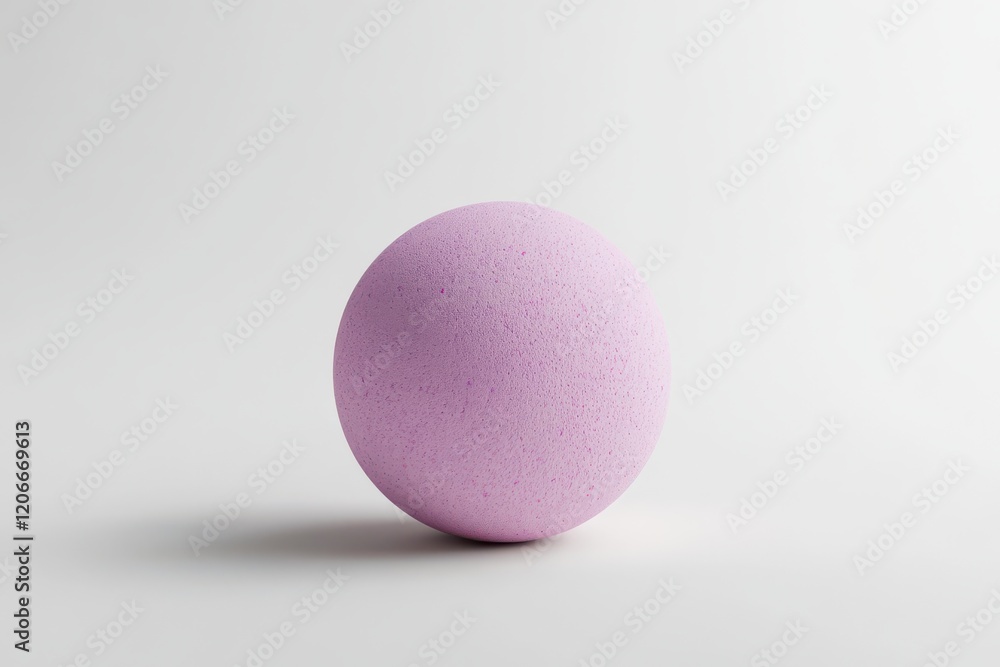 3D Bath Bomb Isolated and White Background 3D Bath Bomb Isolated and White Background