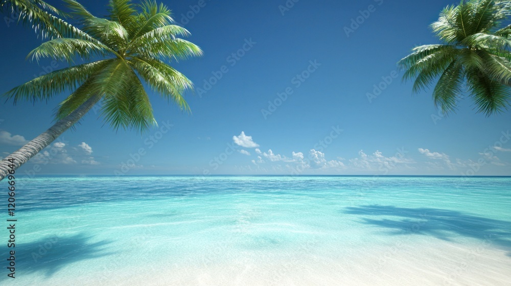 Tranquil Tropical Beach Scene Tranquil Tropical Beach Scene