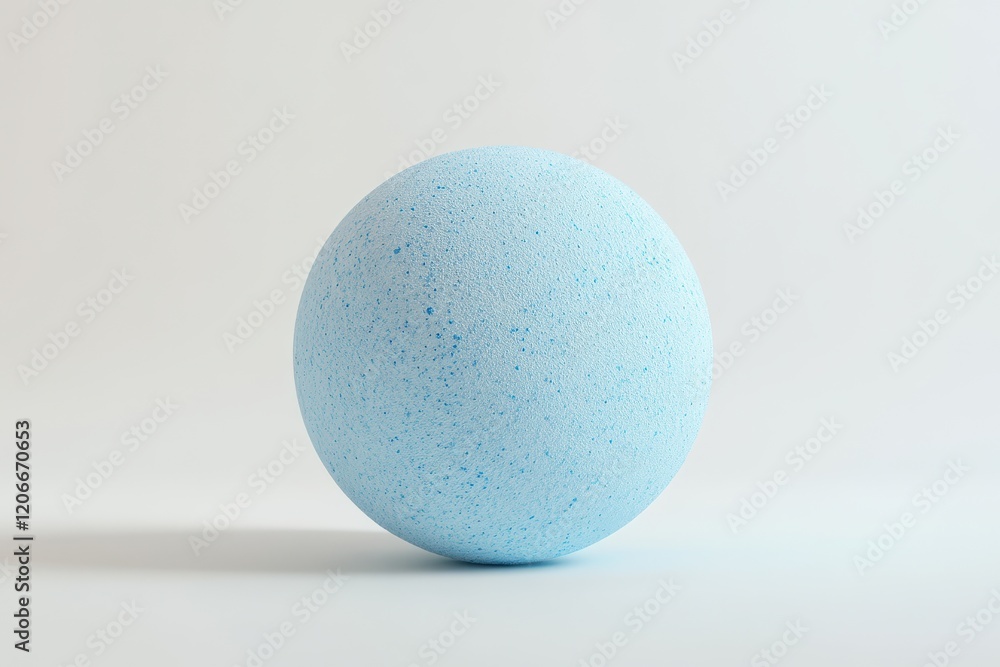 3D Bath Bomb Isolated and White Background 3D Bath Bomb Isolated and White Background