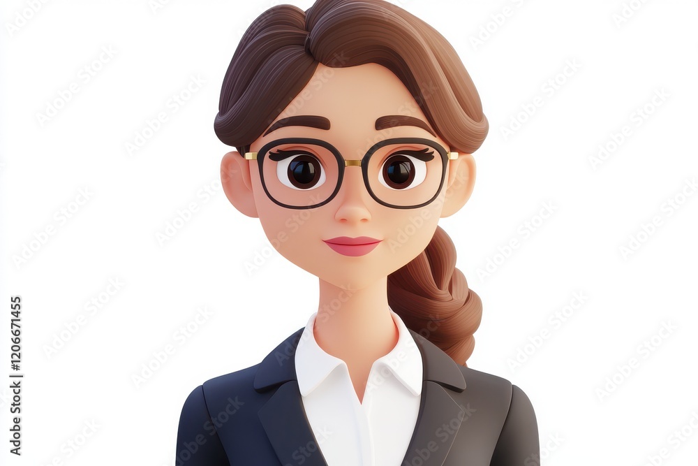 3D Businessman Icon Isolated and White Background 3D Businessman Icon Isolated and White Background