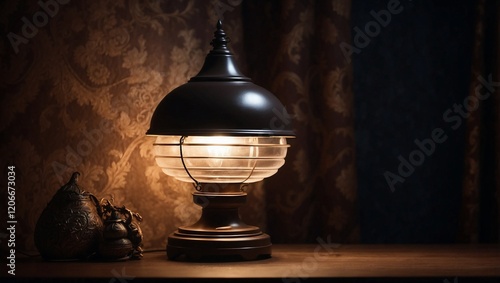 old lamp on the wall