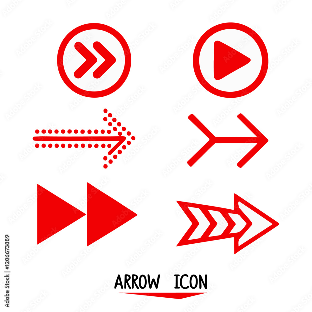 arrow hand draw icons