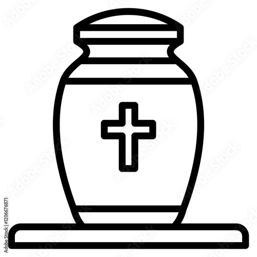 Urn line icon