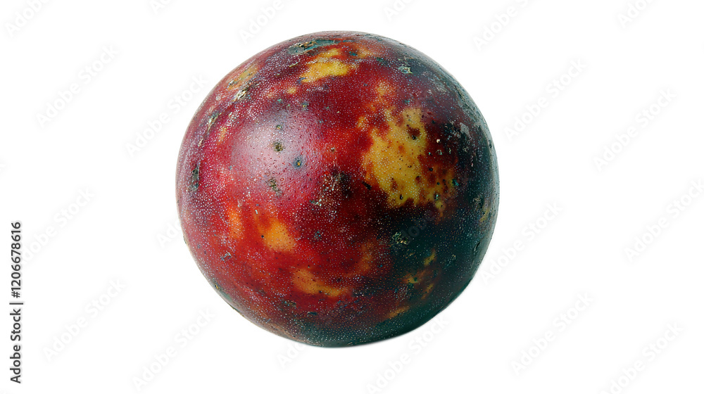 Obraz premium Freshly Harvested Passion Fruit with Unique Texture and Coloration Showcasing Natural Beauty and Seasonal Appeal Ideal for Culinary and Health Uses