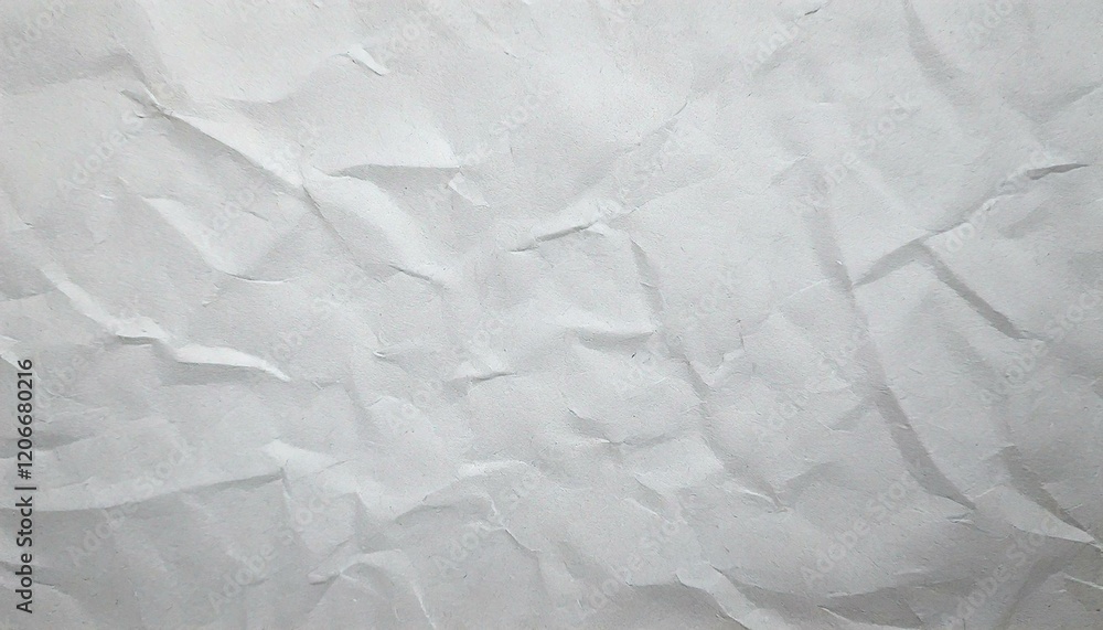 Fototapeta premium White recycled craft paper texture as background. Grey paper texture, Old vintage page or grunge vignette of old newspaper. Pattern rough art creased grunge letter. Hardboard with copy space for text.