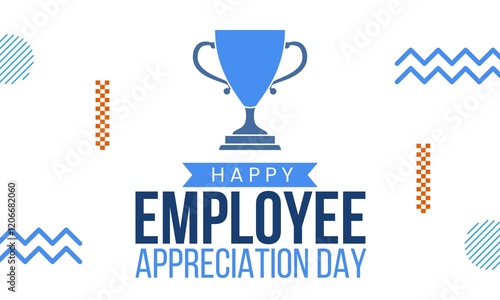 Employee Appreciation Day design with trophy