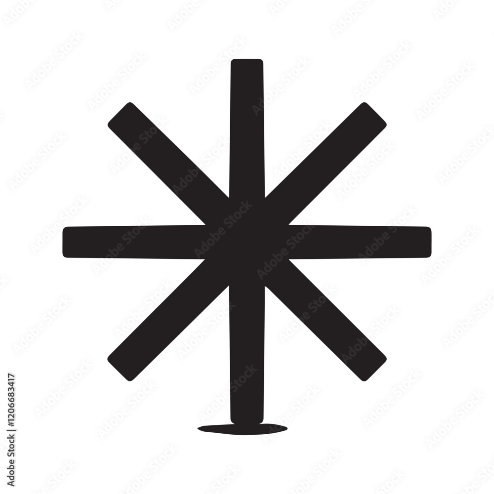 Fototapeta premium Hospital and medical health care Medical Cross icon silhouette vector illustration