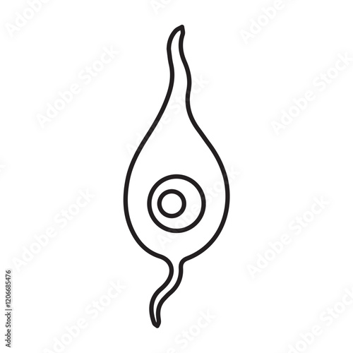 granule neuron line icon