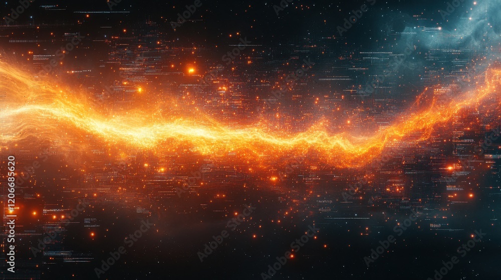 custom made wallpaper toronto digitala centralized cloud with fire computing icon with connected nodes, emphasizing the platform's global connectivity and management features -