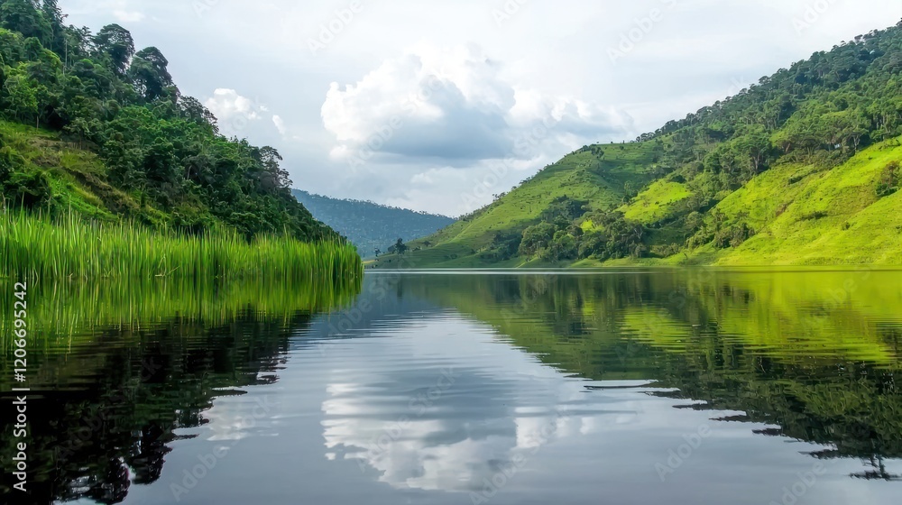 Serene Lake Reflection Serene Lake Reflection